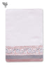Handloom Cotton Hand Towel With Block Print Border